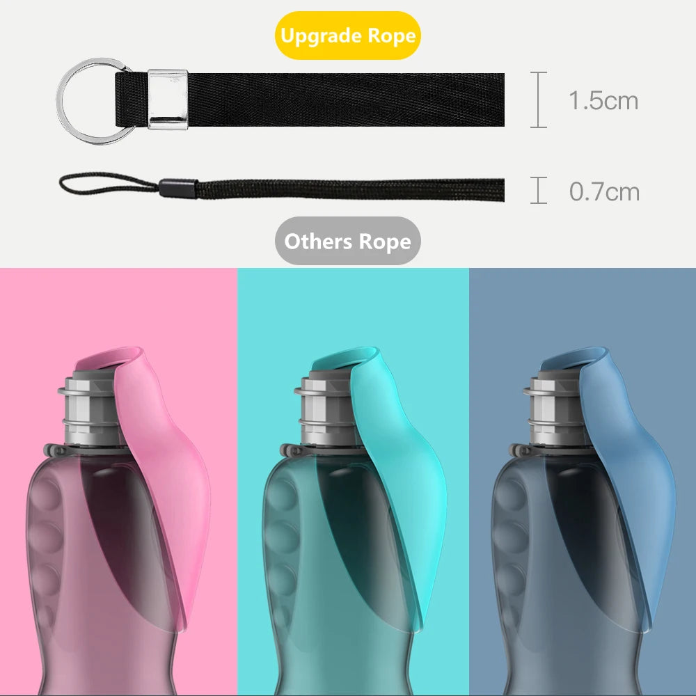 800ML Large Portable water bottle for dogs