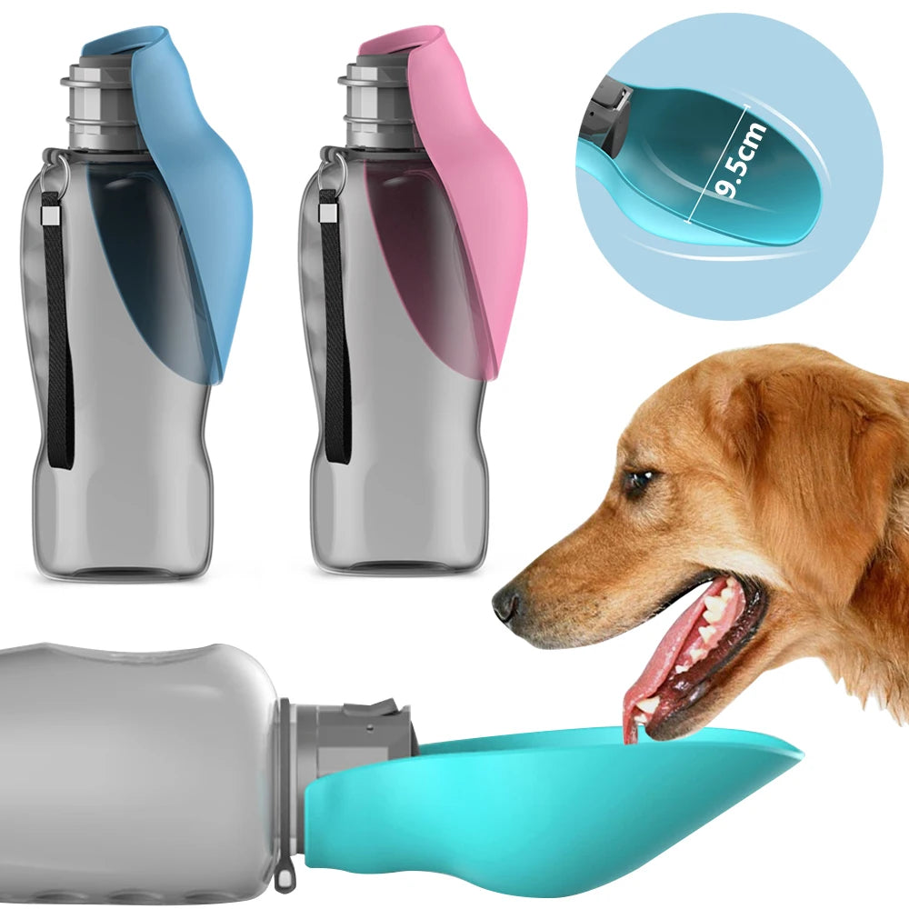 800ML Large Portable water bottle for dogs