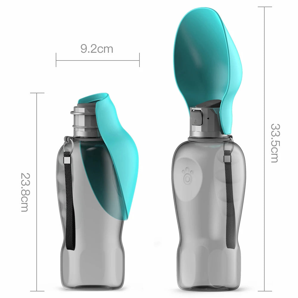 800ML Large Portable water bottle for dogs