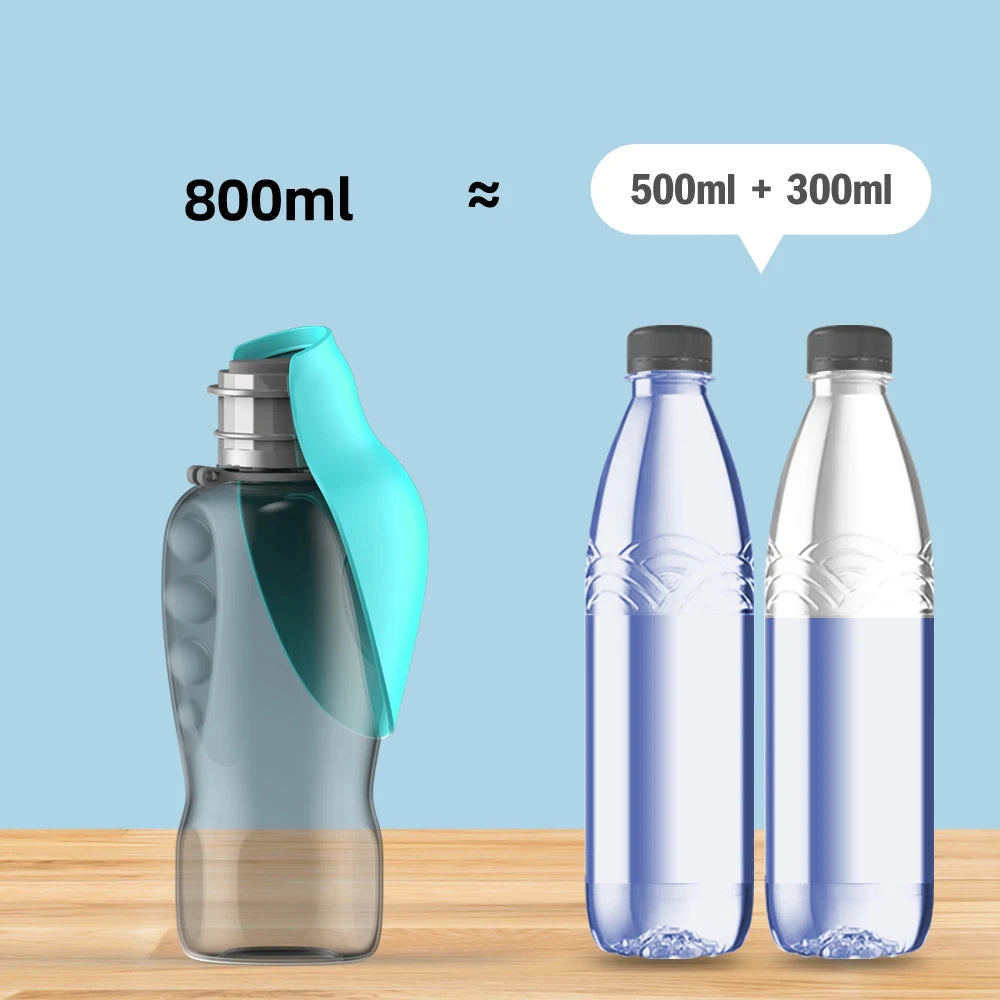 800ML Large Portable water bottle for dogs